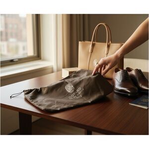 GOYARD PARIS Brown Dust Bag Drawstring 22.5”x14" Storage Travel Handbag Storage